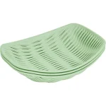 سبد نان و سبزی 3 عددی لیمون طرح بامبو