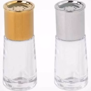 نمکپاش استوانه ای (درب طلایی _درب کروم) لیمون