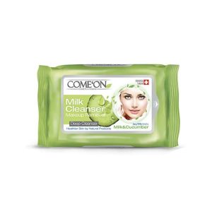 دستمال مرطوب شیر پاک کن 20 برگ کامان