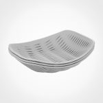 سبد نان و سبزی 3 عددی لیمون طرح بامبو