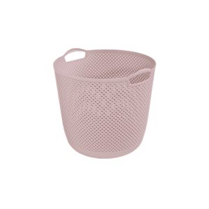 سبد رخت گرد طرح بافت لیمون