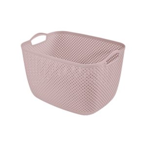 سبد رخت مستطیل بزرگ طرح بافت لیمون