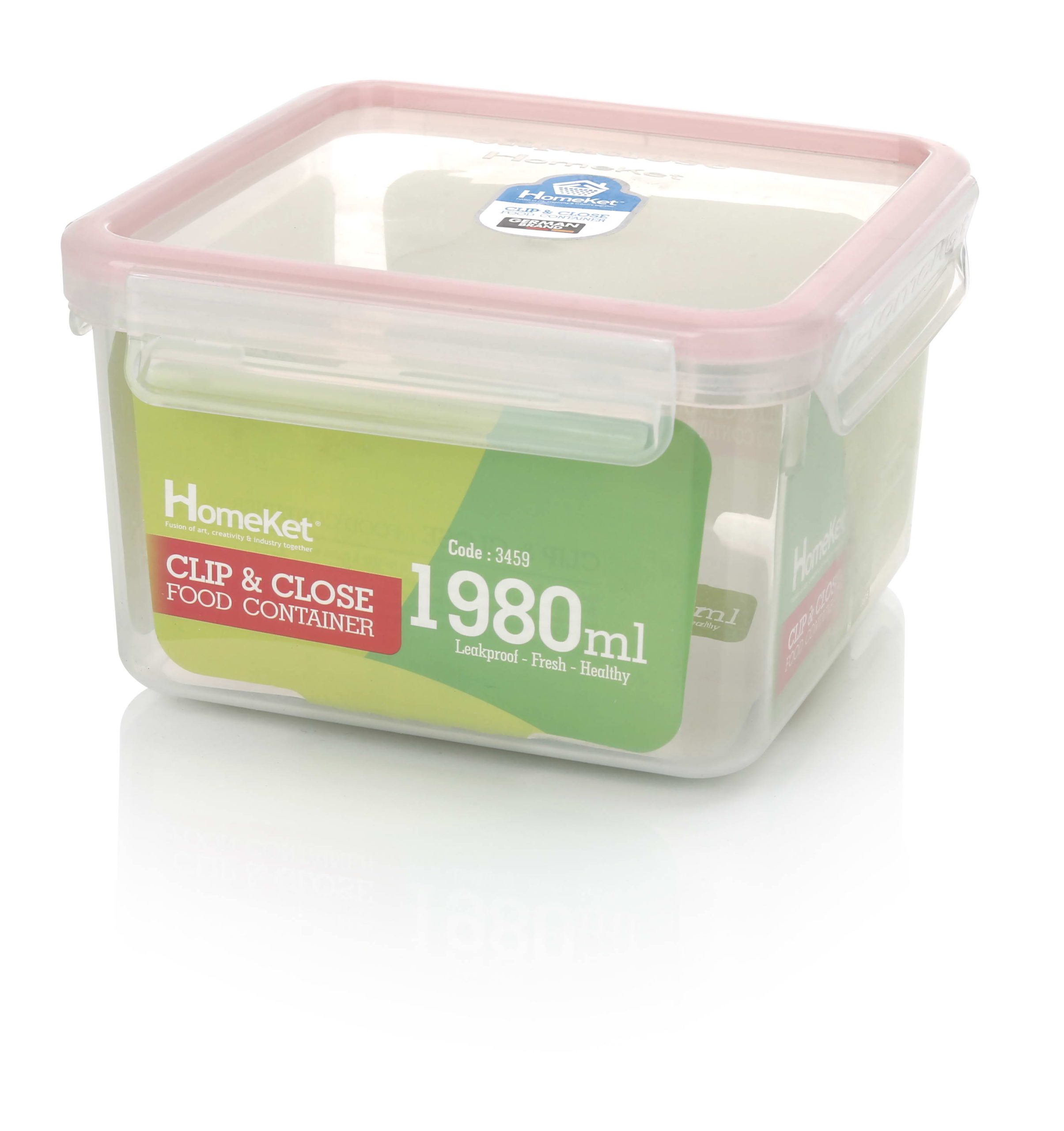 ظرف فریزری مربع 1980 میلی لیتری هوم کت