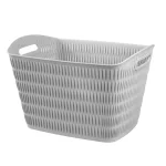 سبد رخت مستطیل طرح بامبو لیمون