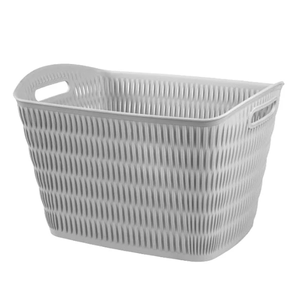 سبد رخت مستطیل طرح بامبو لیمون