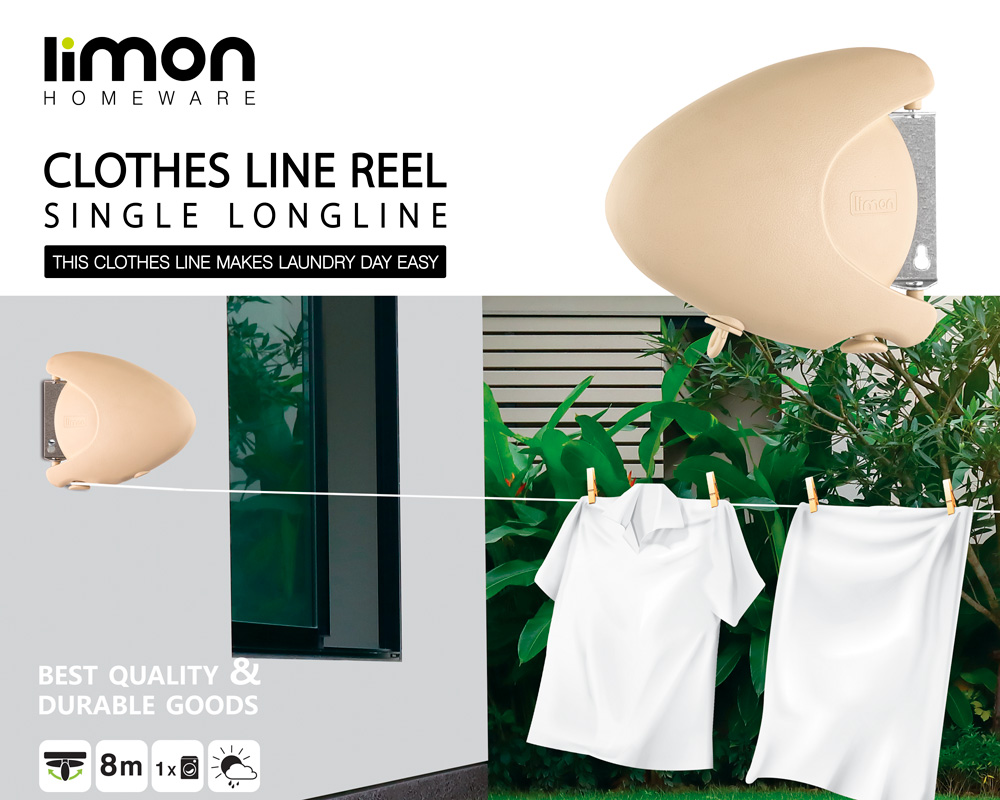 بند رخت دیواری لیمون