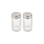 نمک پاش شیشه ای شیاردار لیمون