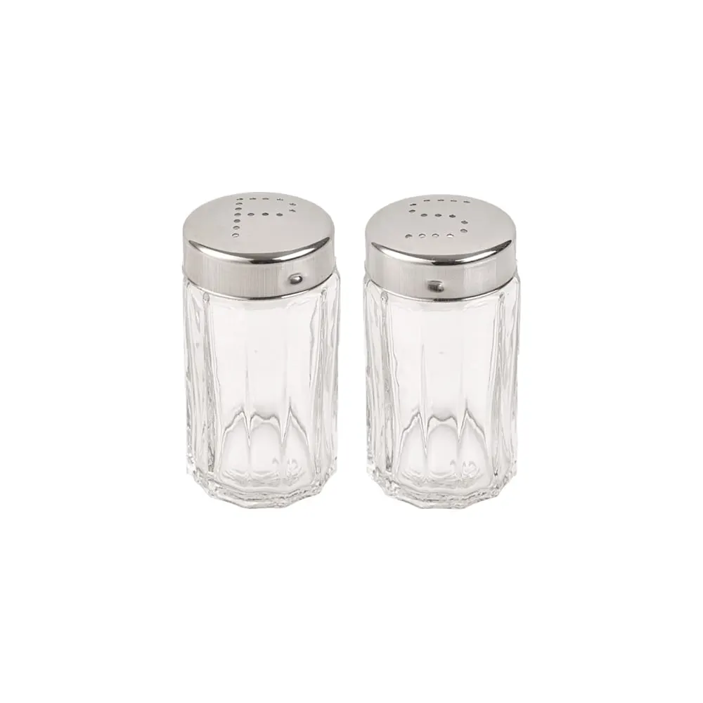 نمک پاش شیشه ای شیاردار لیمون