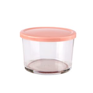 ظرف شیشه ای دربدار 190 میلی لیتری لیمون