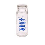 بطری و لیوان 800 میل لیتر چاپدار شب لیمون