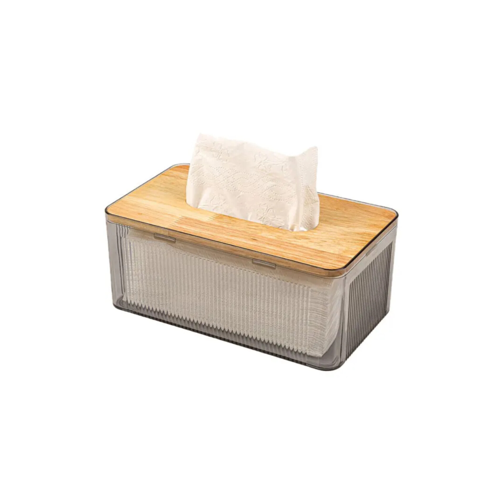 جعبه دستمال کاغذی رویه چوبی لیمون