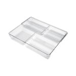 جا قاشقی شفاف دو طبقه لیمون