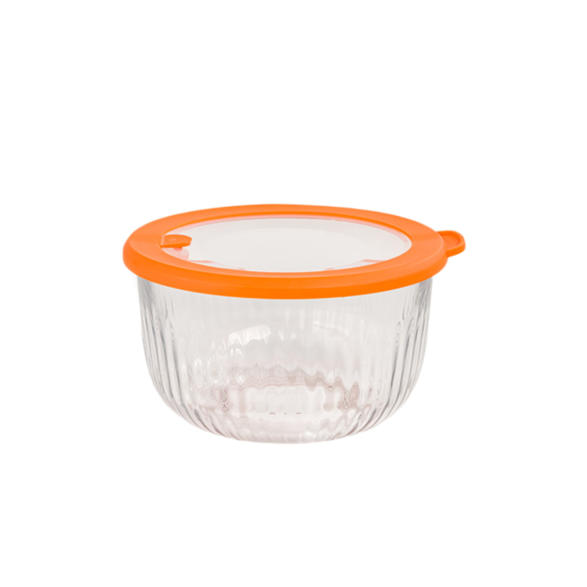 کاسه گرد شیشه ای شیاردار 1/8 لیتر لیمون