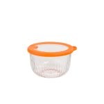 کاسه گرد شیشه ای دردار شیاردار 970 لیمون