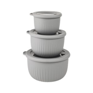 ست کاسه گرد دربدار لیمون