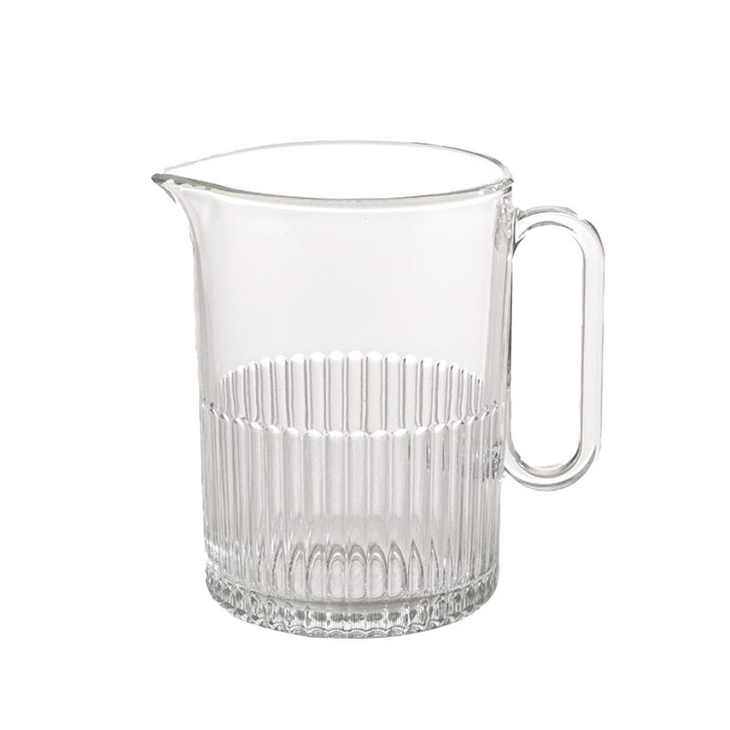 پارچ شیشه ای شیاردار لیمون