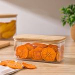 بانکه مستطیل سارینا سایز 3 درب چوبی لیمون