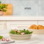 سبد سبزی بیضی طرح بامبو لیمون