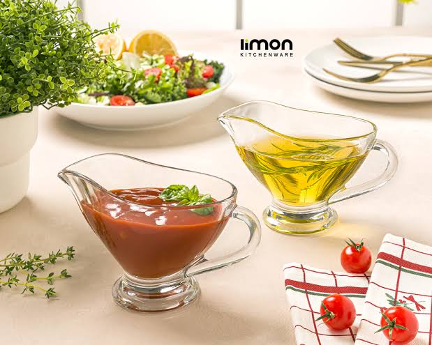 سس خوری شیشه ای دسته دار لیمون