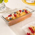 تابه مستطیل شیشه ای 1/7 لیتری لیمون