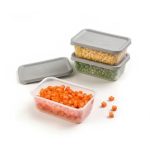 ظرف مستطیل 550 لیتر 3 عددی لیمون