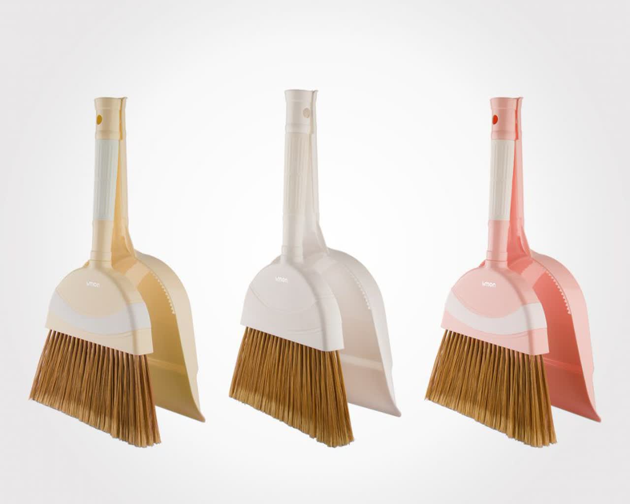 ست جارو و خاک انداز لیمون