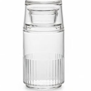 بطری و لیوان 550 لیتری شب لیمون