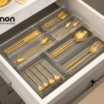 جا قاشقی شفاف دو طبقه لیمون