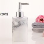 جا مایع استوانه ای طرح ماربل لیمون