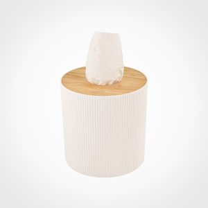 جا دستمال استوانه ای رویه چوبی لیمون