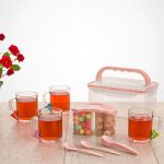 ست چایخوری 4 نفره دسته دار لیمون