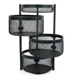 سبد سیب زمینی و پیاز توری گرد 3/5طبقه آسمان