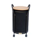 سبد لباس چرخشی گرد درب چوبی آسمان