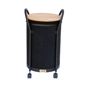 سبد لباس چرخشی گرد درب چوبی آسمان