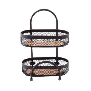 سبد سیب زمینی و پیاز 2طبقه توری بیضی آسمان