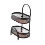 سبد سیب زمینی و پیاز 2طبقه توری بیضی آسمان