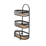 سبد سیب زمینی و پیاز 3 طبقه توری بیضی آسمان