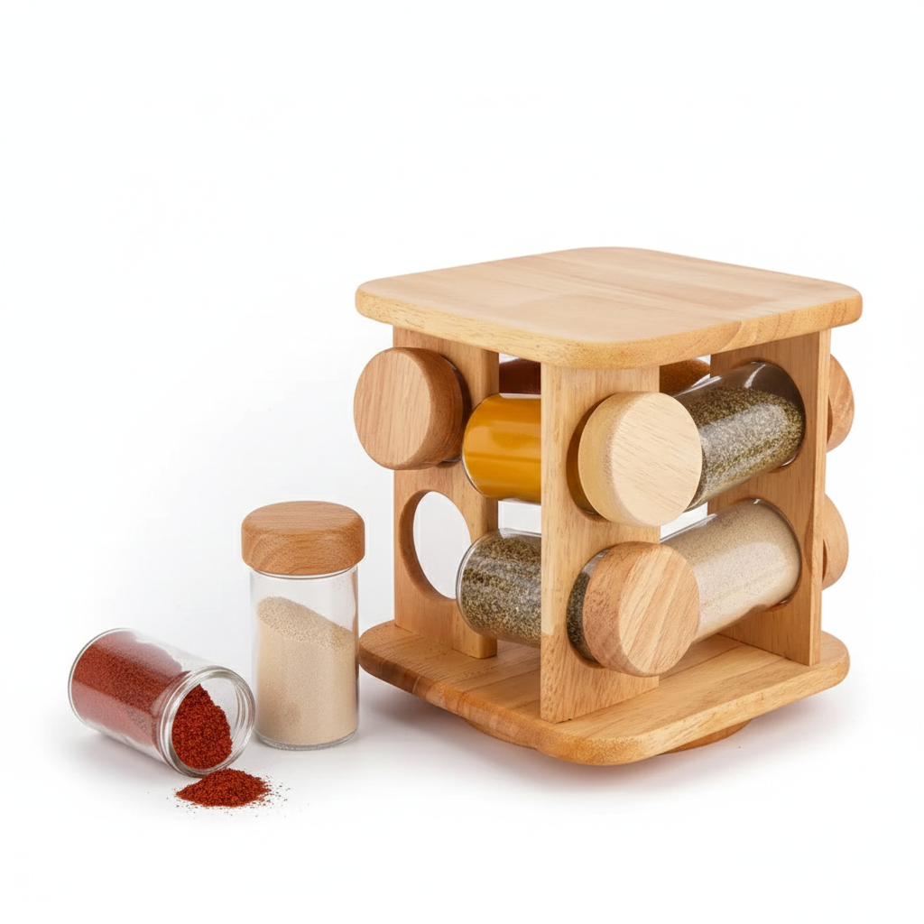 جا ادویه گردان مربع 8 عددی کارولین