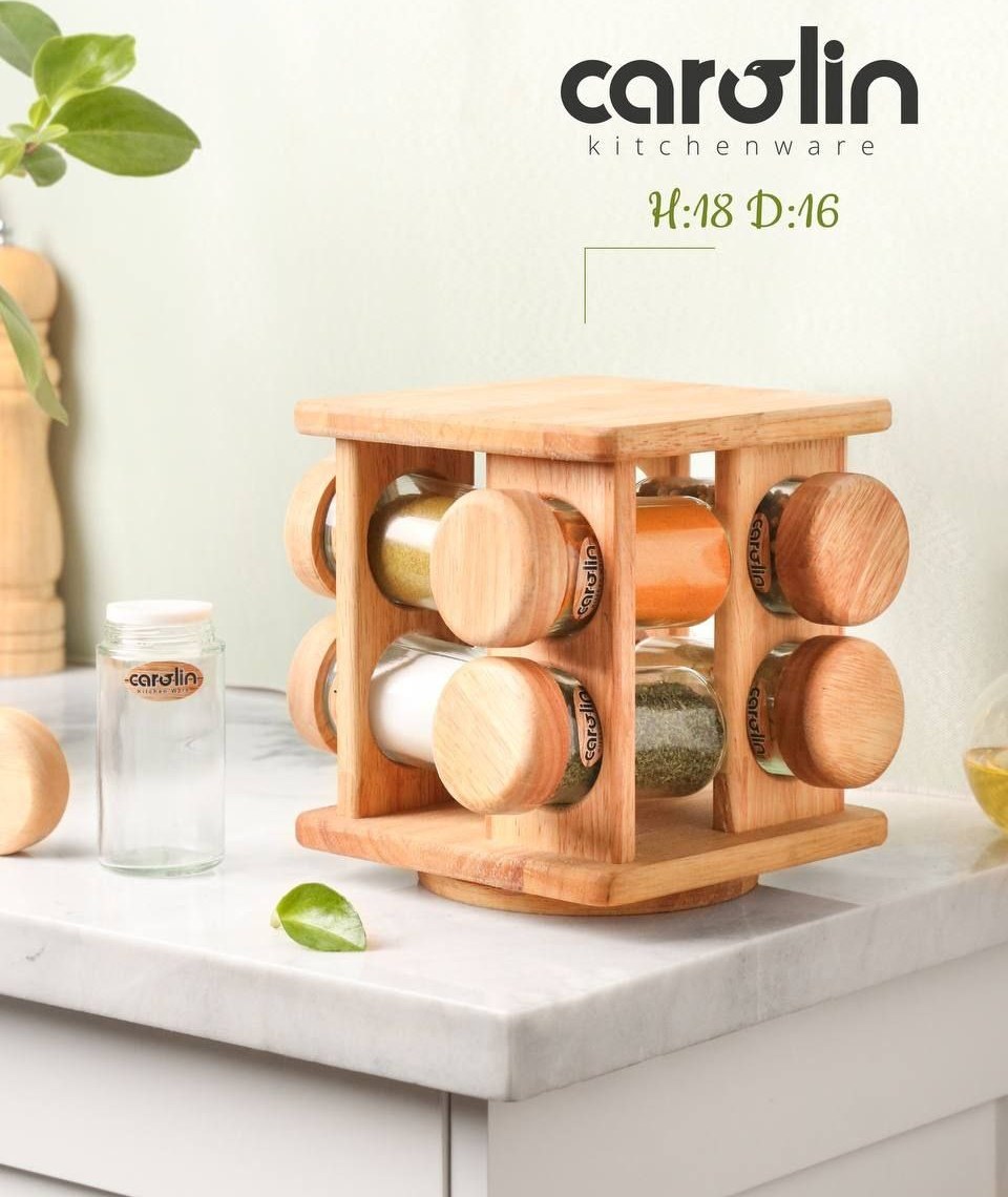 جا ادویه گردان مربع 8 عددی کارولین